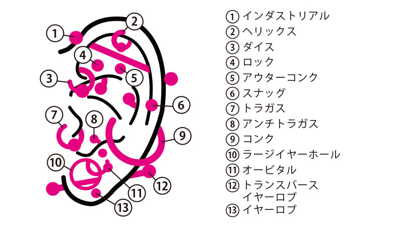 ボディピアスとは ファッションピアスとの違い 人気の理由 ボディピアス専門店roqueロキの軟骨ピアスまとめ