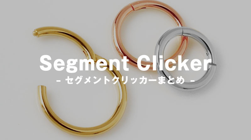 セグメントクリッカーとは 付け方 外し方 固くて開かない時の対処法 ボディピアス専門店roqueロキの軟骨ピアスまとめ