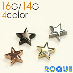 ボディピアス キャッチ 16G 14G ミニスターキャッチ